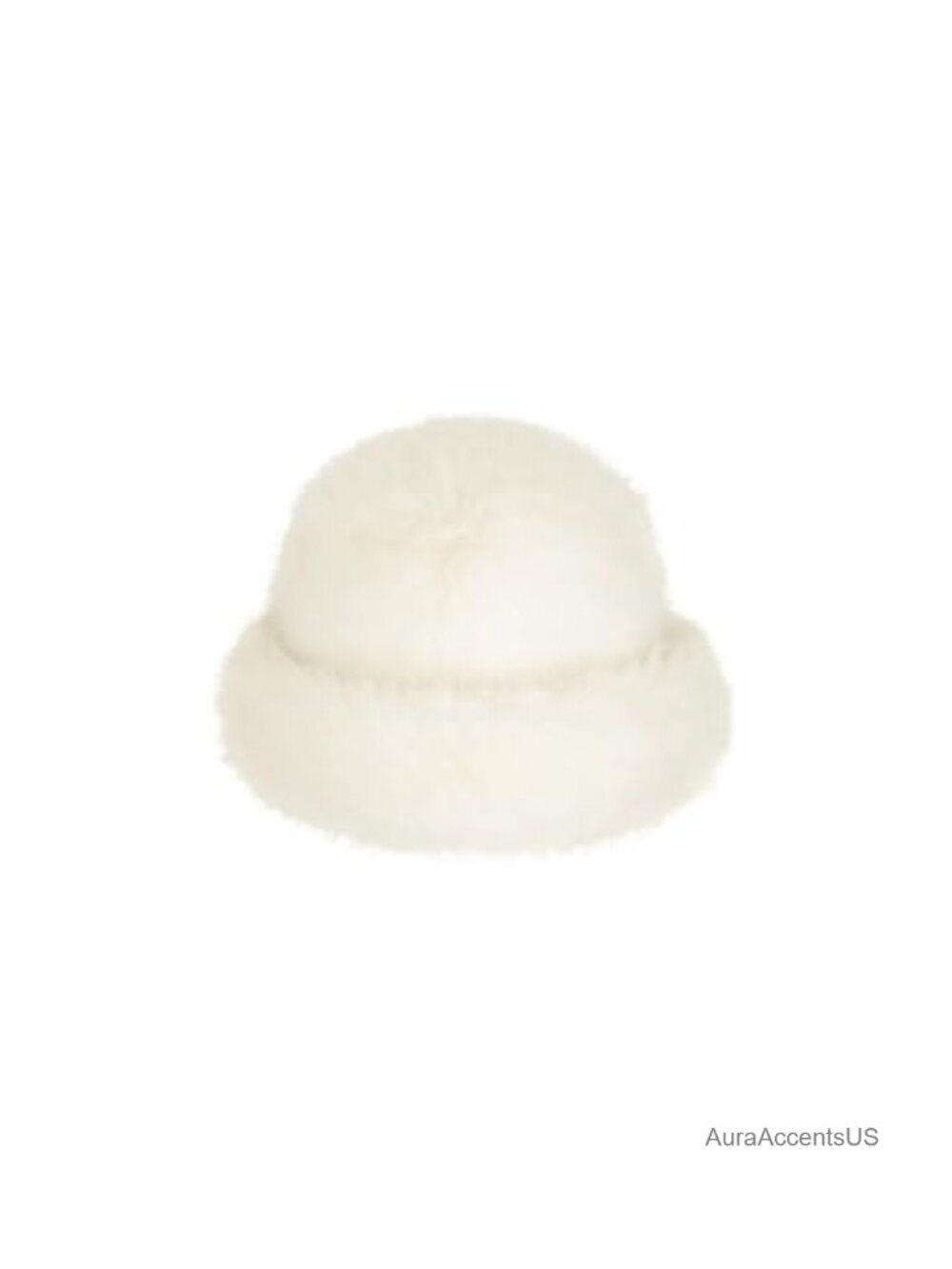 Faux Fur Snuggle Bucket Hat Winter Warm Fleece Turnback Brim